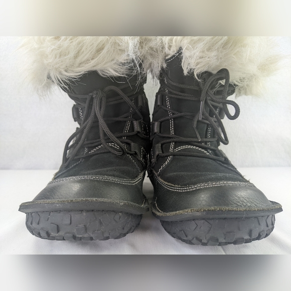 Sorel Kaya Winter Snow Boots Women's Size 7.5 Waterproof Faux Fur Leather Black - Picture 6 of 12